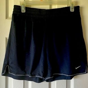 Nike Dri-Fit athletic shorts. Size medium, Navy blue. Slightly worn.